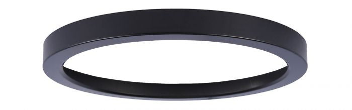Craftmade X9206-TRIM-FB 6"Flushmount Optional Trim, Flat Black