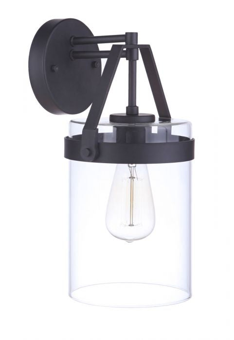 Craftmade ZA3324-MN One Light Outdoor Wall Mount, Midnight