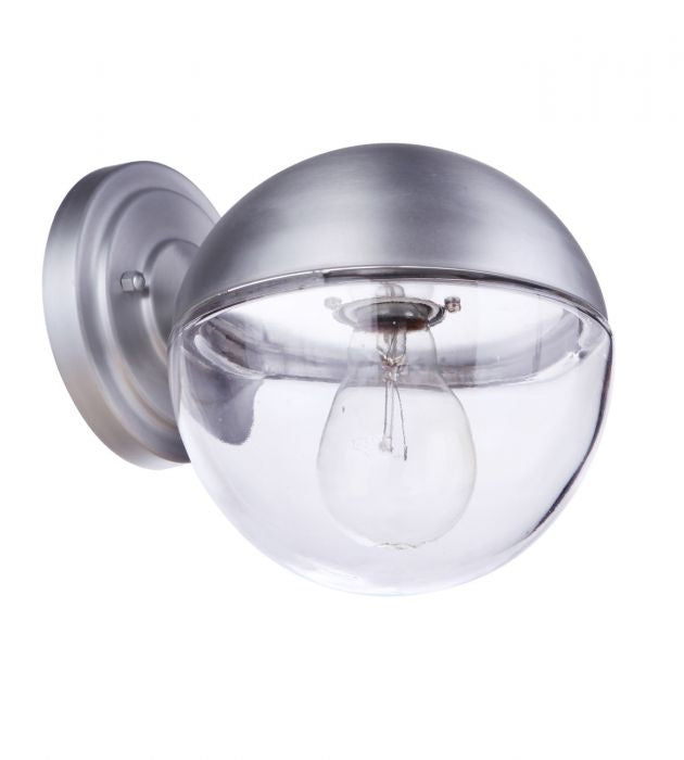 Craftmade ZA3404-SA One Light Outdoor Wall Mount, Satin Aluminum