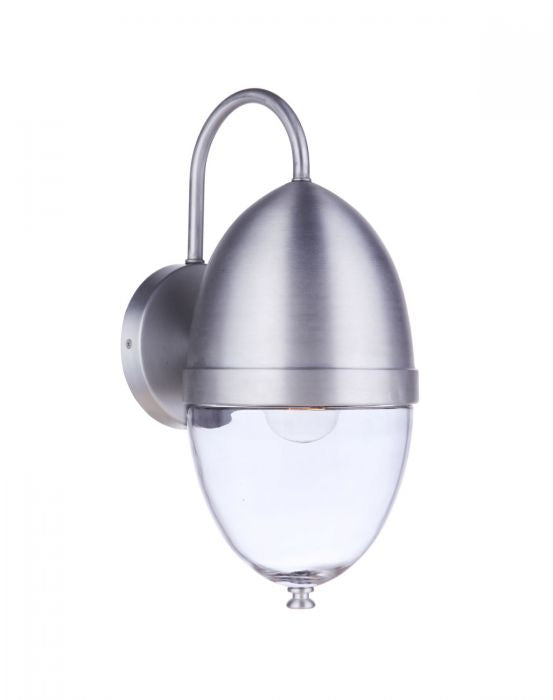 Craftmade ZA3524-SA One Light Outdoor Wall Mount, Satin Aluminum