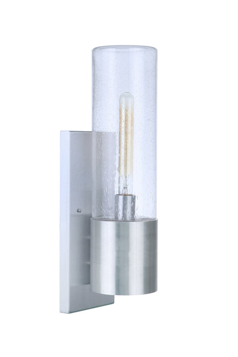 Craftmade ZA3910-SA-LED One Light Outdoor Wall Mount, Satin Aluminum