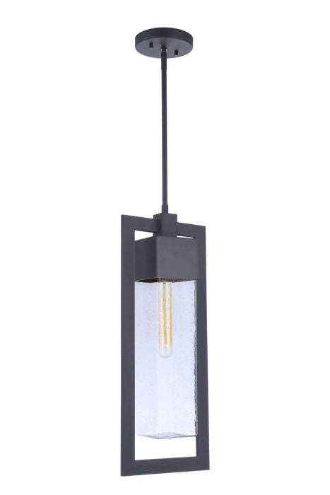 Craftmade ZA4021-MN One Light Outdoor Pendant, Midnight