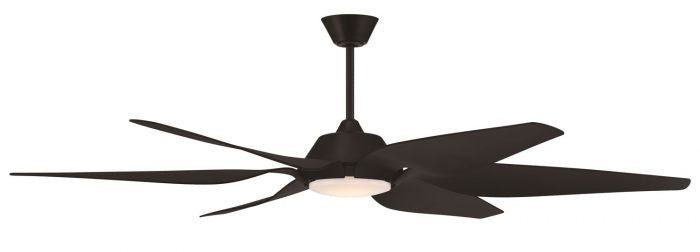 Craftmade ZOM66FB6 66"Ceiling Fan, Flat Black