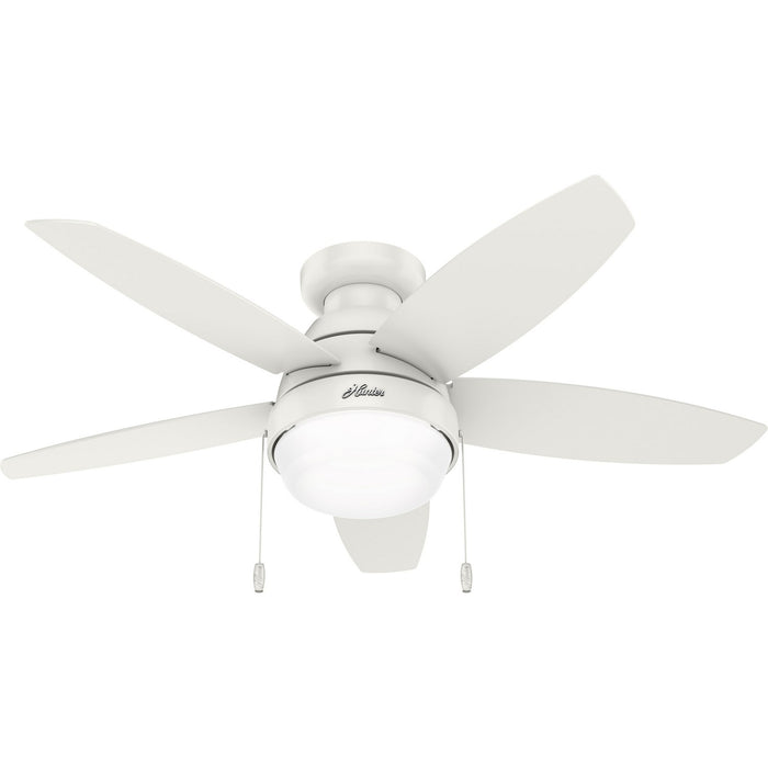 Hunter 51224 44" Ceiling Fan, Fresh White
