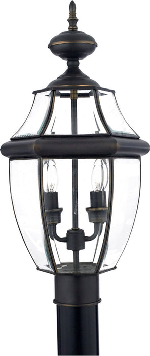 Quoizel NY9042Z Two Light Outdoor Post Mount, Medici Bronze