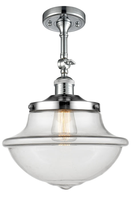 Innovations 201F-PC-G542-LED LED Semi-Flush Mount, Polished Chrome