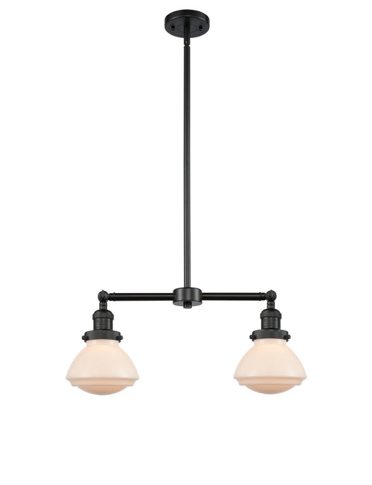 Innovations 209-BK-G321-LED LED Island Pendant, Matte Black