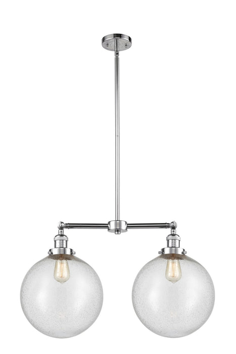 Innovations 209-PC-G204-12-LED LED Island Pendant, Polished Chrome