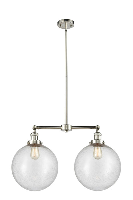 Innovations 209-PN-G204-12-LED LED Island Pendant, Polished Nickel