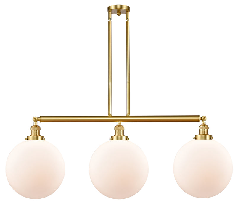 Innovations 213-SG-G201-12-LED LED Island Pendant, Satin Gold