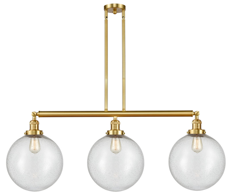 Innovations 213-SG-G204-12-LED LED Island Pendant, Satin Gold