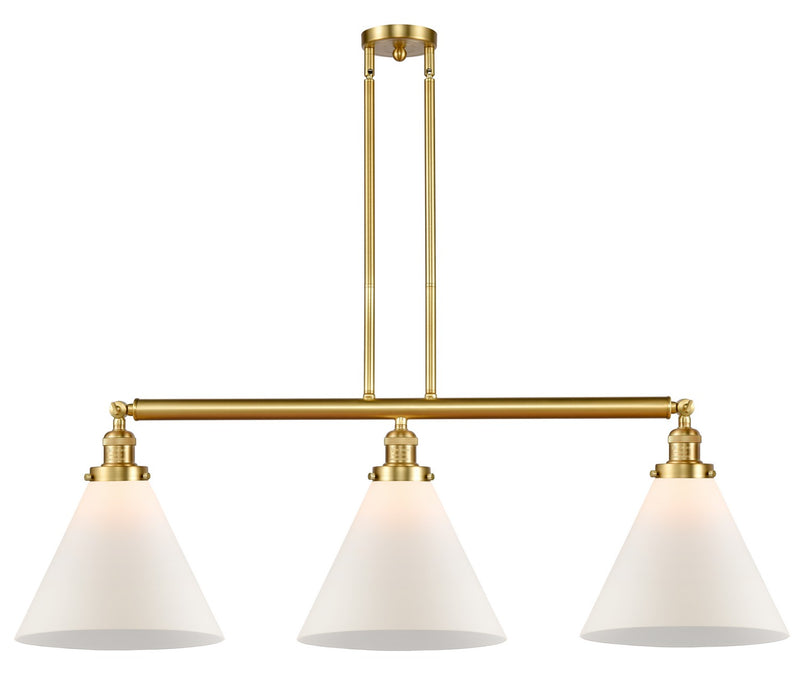 Innovations 213-SG-G41-L Three Light Island Pendant, Satin Gold