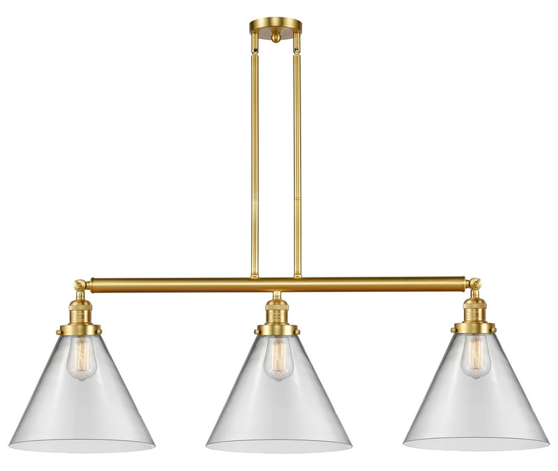 Innovations 213-SG-G42-L Three Light Island Pendant, Satin Gold