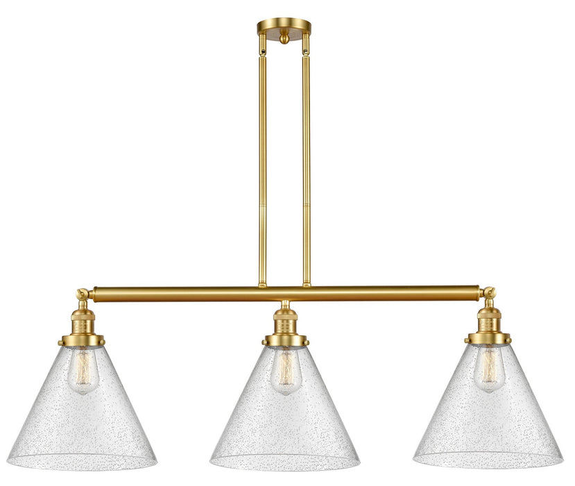 Innovations 213-SG-G44-L Three Light Island Pendant, Satin Gold