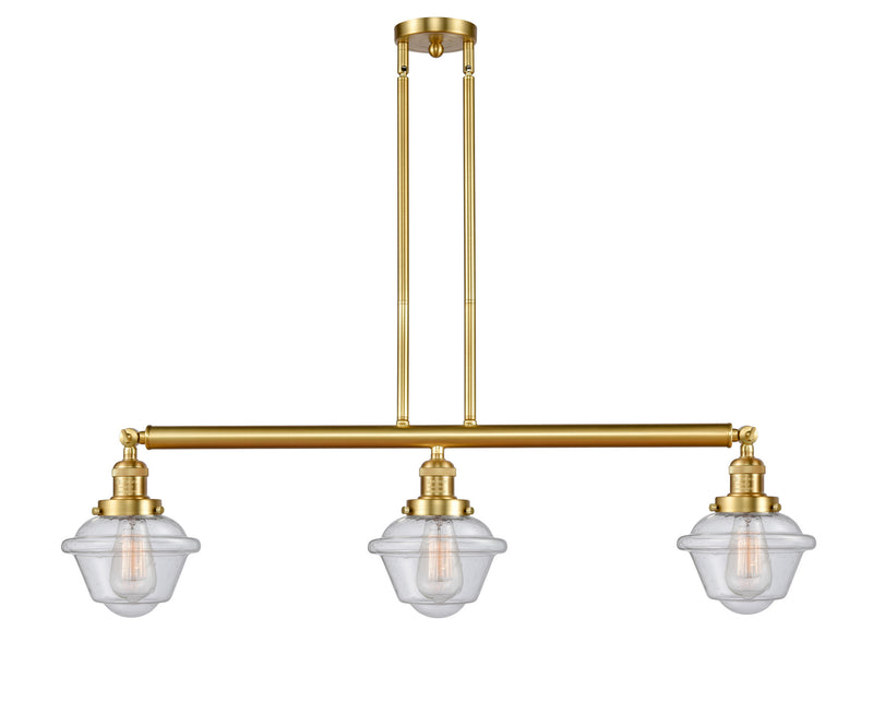 Innovations 213-SG-G534-LED LED Island Pendant, Satin Gold