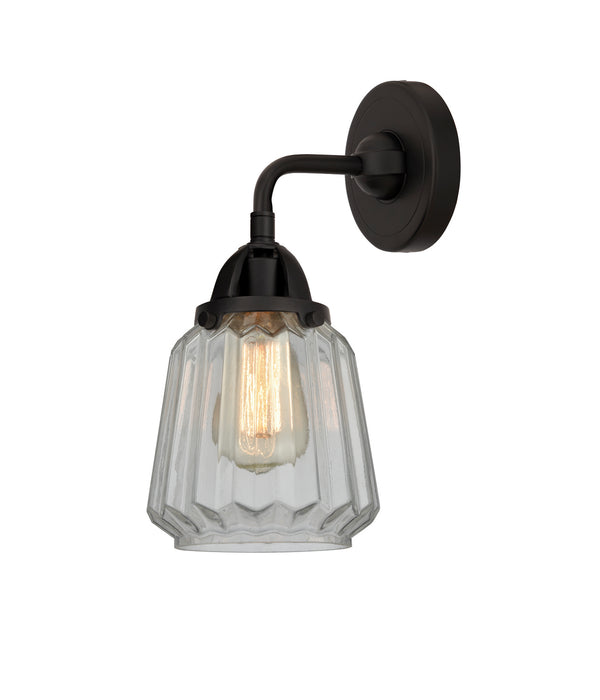 Innovations 288-1W-BK-G142 One Light Wall Sconce, Matte Black