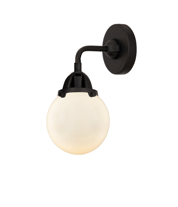 Innovations 288-1W-BK-G201-6 One Light Wall Sconce, Matte Black