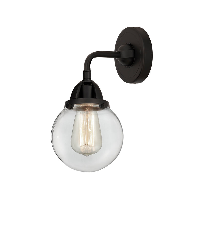 Innovations 288-1W-BK-G202-6 One Light Wall Sconce, Matte Black
