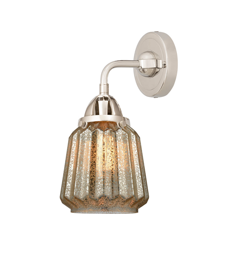 Innovations 288-1W-PN-G146 One Light Wall Sconce, Polished Nickel