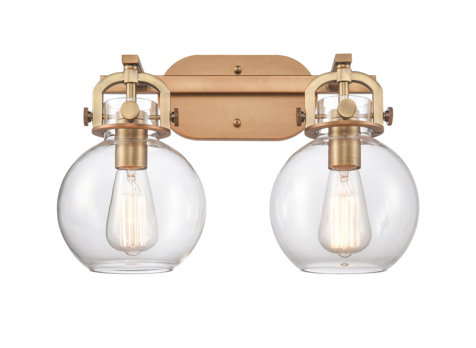 Innovations 410-2W-BB-7CL-LED LED Bath Vanity, Brushed Brass