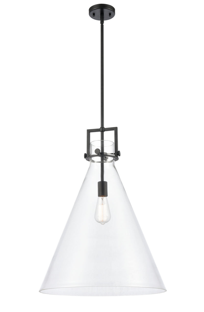 Innovations 411-1S-BK-18CL LED Pendant, Matte Black