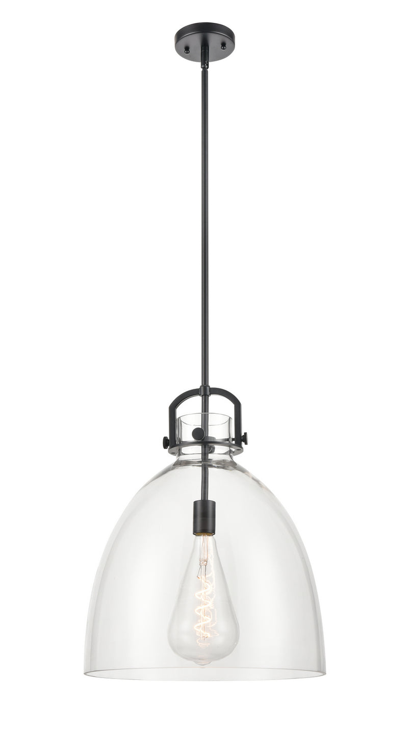 Innovations 412-1S-BK-16CL LED Pendant, Matte Black