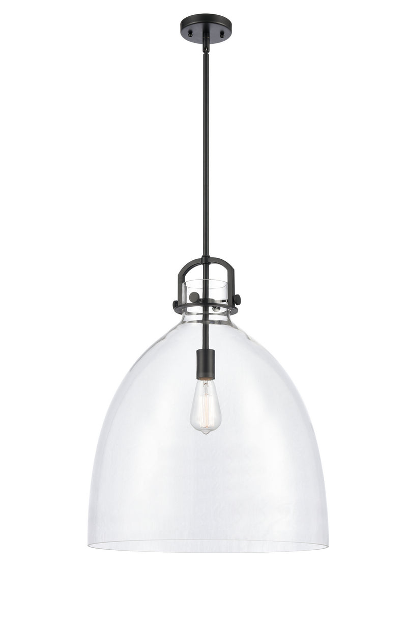 Innovations 412-1S-BK-18CL LED Pendant, Matte Black