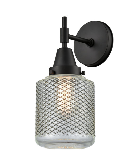 Innovations 447-1W-BK-G262 One Light Wall Sconce, Matte Black