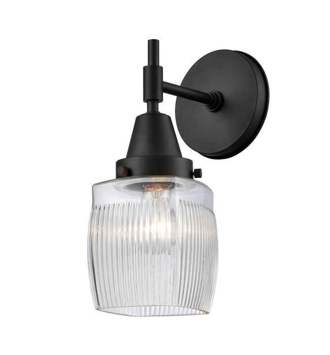 Innovations 447-1W-BK-G302 One Light Wall Sconce, Matte Black