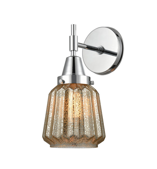 Innovations 447-1W-PC-G146 One Light Wall Sconce, Polished Chrome