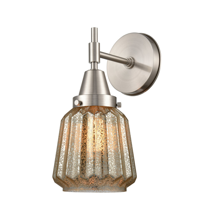 Innovations 447-1W-SN-G146-LED LED Wall Sconce, Satin Nickel