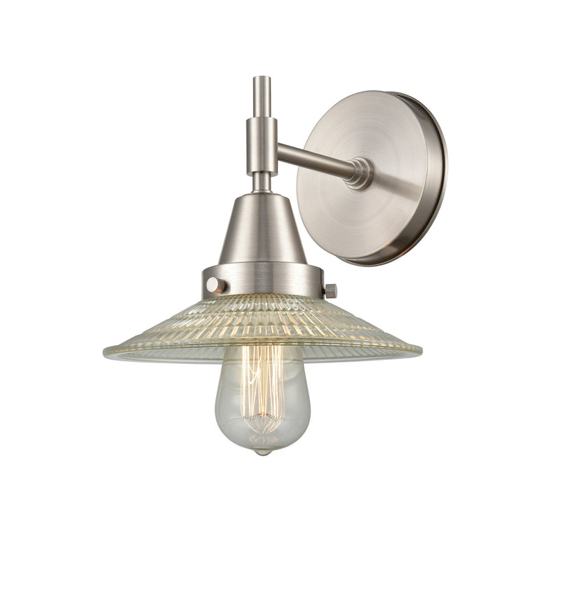 Innovations 447-1W-SN-G2 One Light Wall Sconce, Satin Nickel