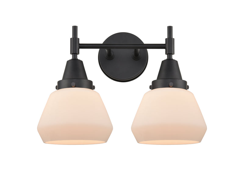 Innovations 447-2W-BK-G171 Two Light Bath Vanity, Matte Black