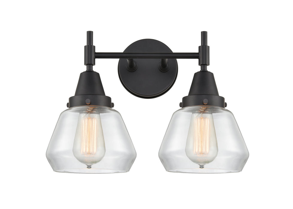 Innovations 447-2W-BK-G172 Two Light Bath Vanity, Matte Black
