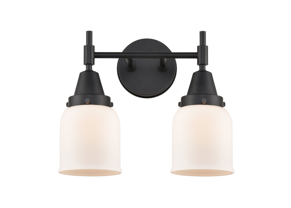 Innovations 447-2W-BK-G51 Two Light Bath Vanity, Matte Black