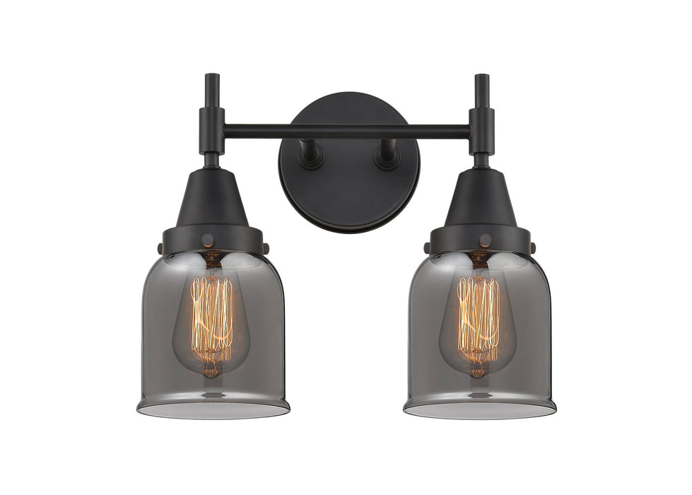Innovations 447-2W-BK-G53 Two Light Bath Vanity, Matte Black