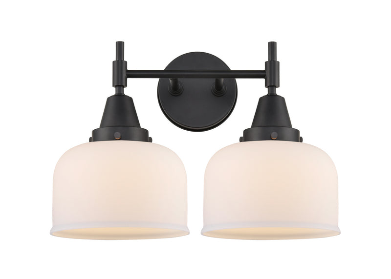 Innovations 447-2W-BK-G71 Two Light Bath Vanity, Matte Black