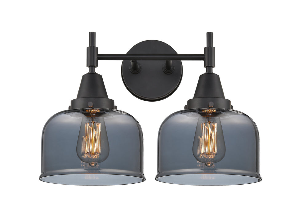 Innovations 447-2W-BK-G73 Two Light Bath Vanity, Matte Black