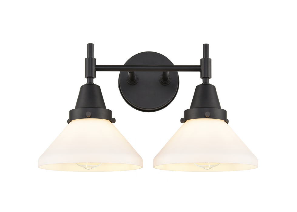 Innovations 447-2W-BK-W-LED LED Bath Vanity, Matte Black