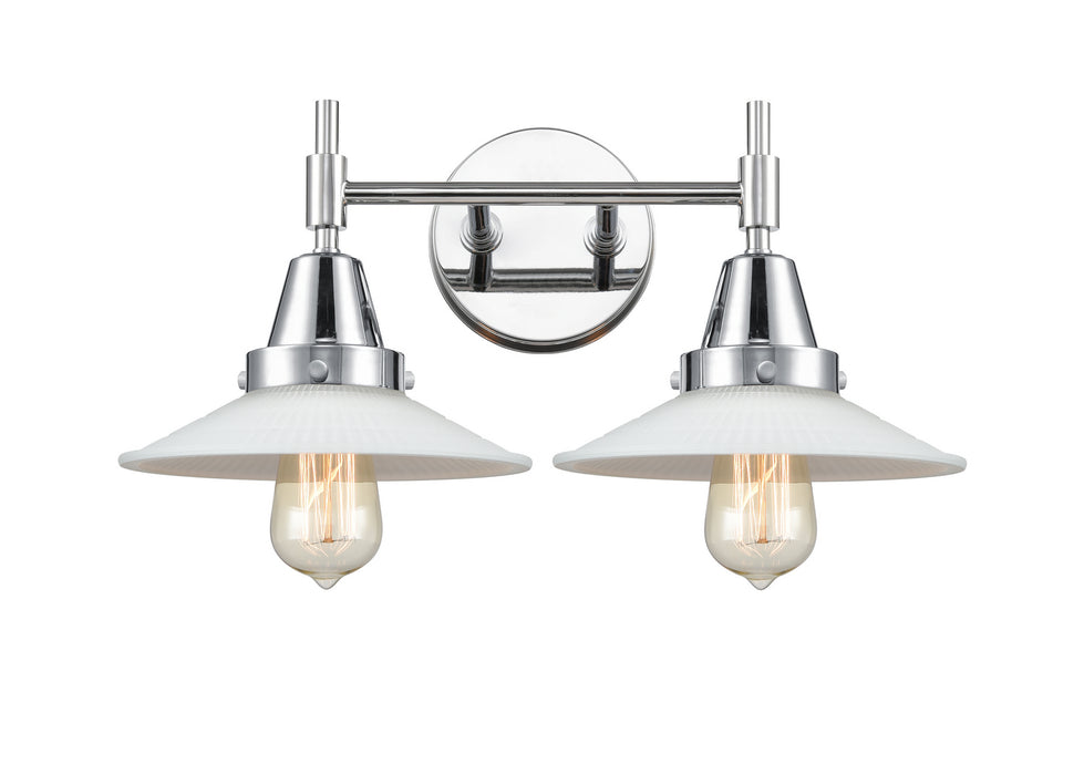 Innovations 447-2W-PC-G1 Two Light Bath Vanity, Polished Chrome