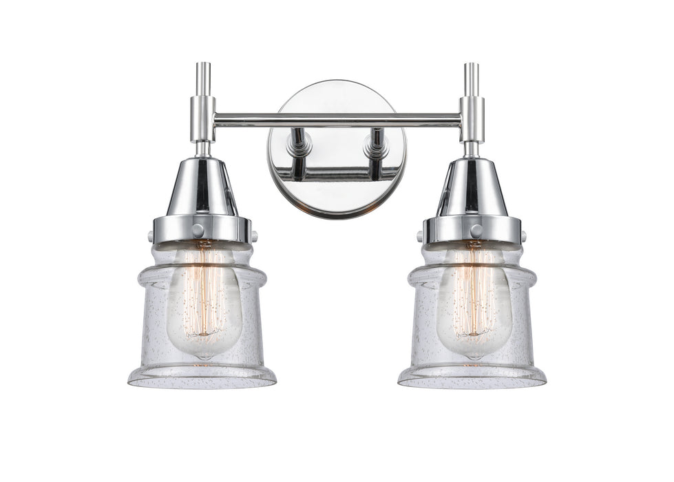 Innovations 447-2W-PC-G184S Two Light Bath Vanity, Polished Chrome