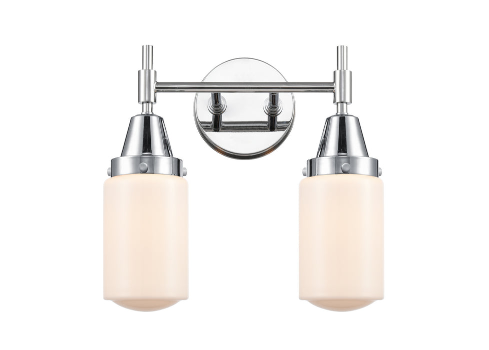 Innovations 447-2W-PC-G311 Two Light Bath Vanity, Polished Chrome