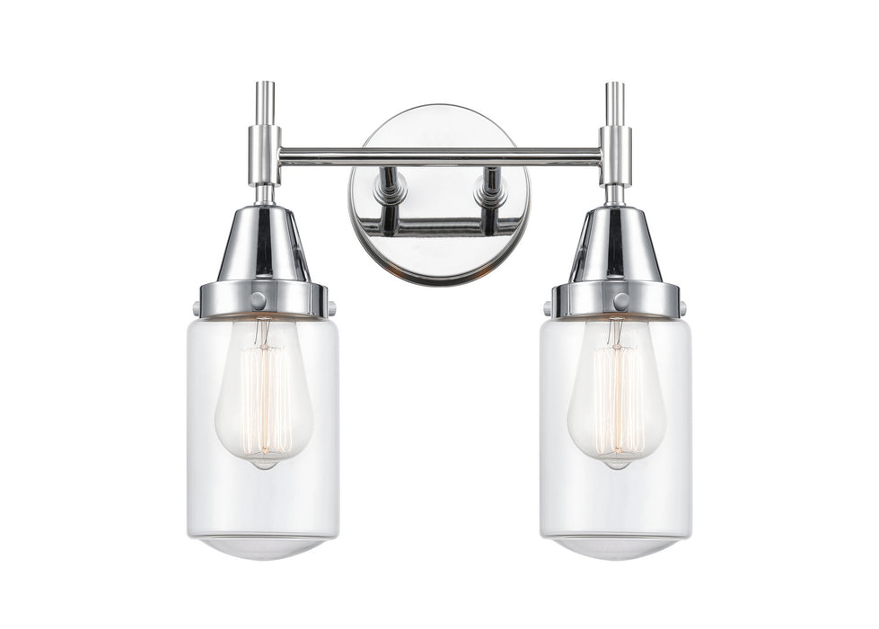 Innovations 447-2W-PC-G312 Two Light Bath Vanity, Polished Chrome