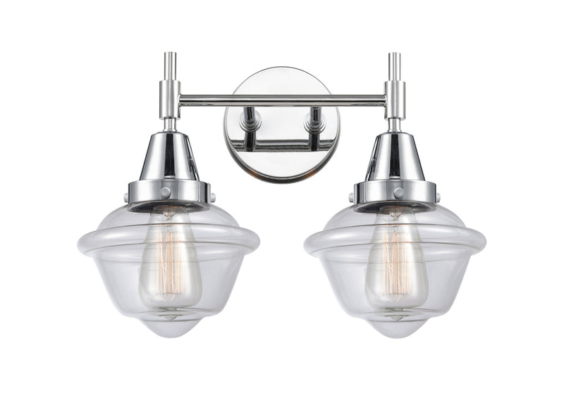 Innovations 447-2W-PC-G532 Two Light Bath Vanity, Polished Chrome