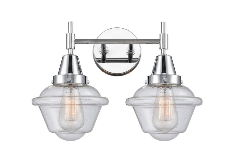 Innovations 447-2W-PC-G534 Two Light Bath Vanity, Polished Chrome