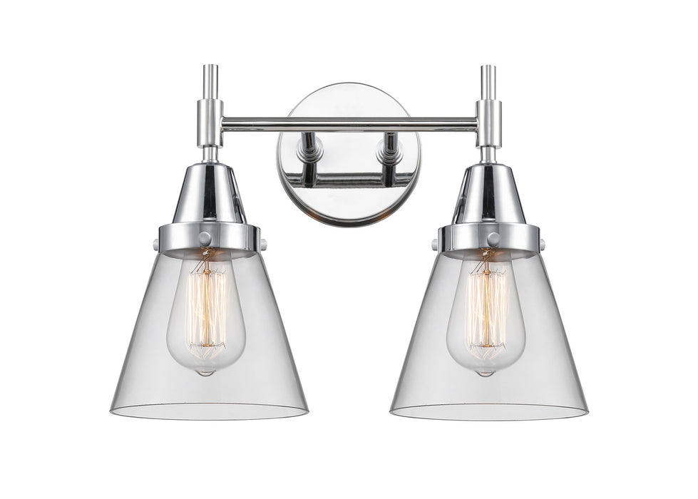 Innovations 447-2W-PC-G62 Two Light Bath Vanity, Polished Chrome