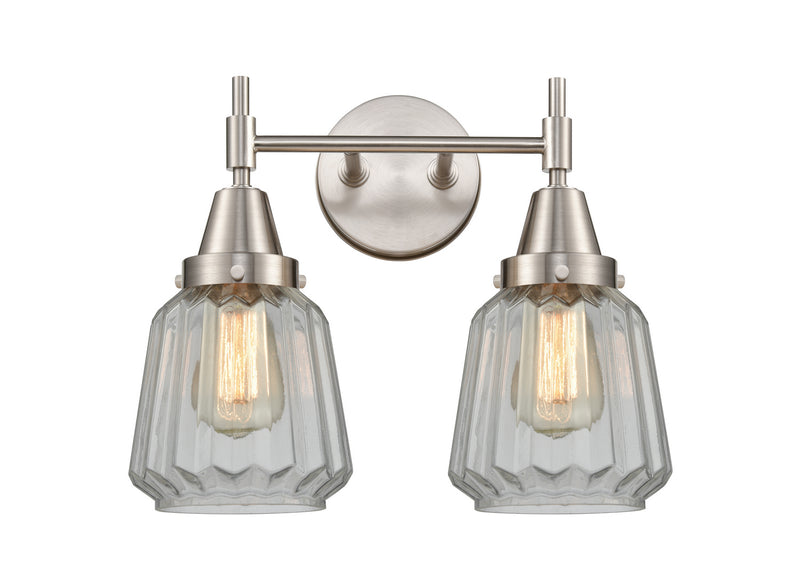 Innovations 447-2W-SN-G142-LED LED Bath Vanity, Satin Nickel