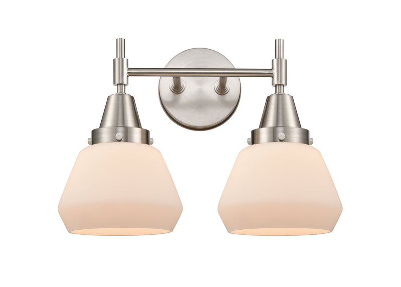 Innovations 447-2W-SN-G171 Two Light Bath Vanity, Satin Nickel