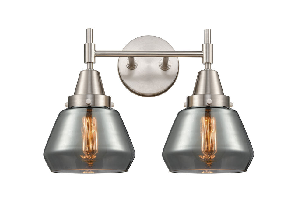 Innovations 447-2W-SN-G173 Two Light Bath Vanity, Satin Nickel