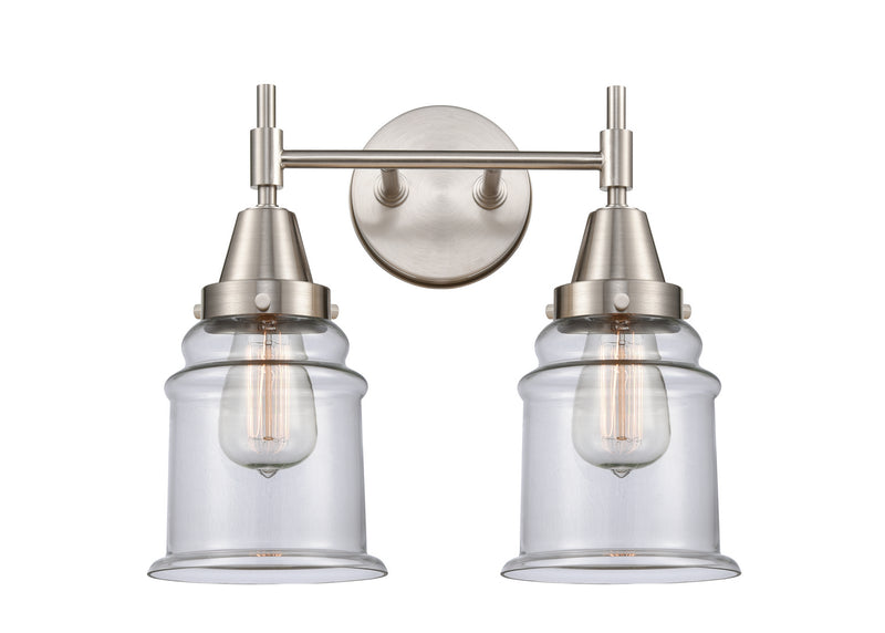 Innovations 447-2W-SN-G182 Two Light Bath Vanity, Satin Nickel